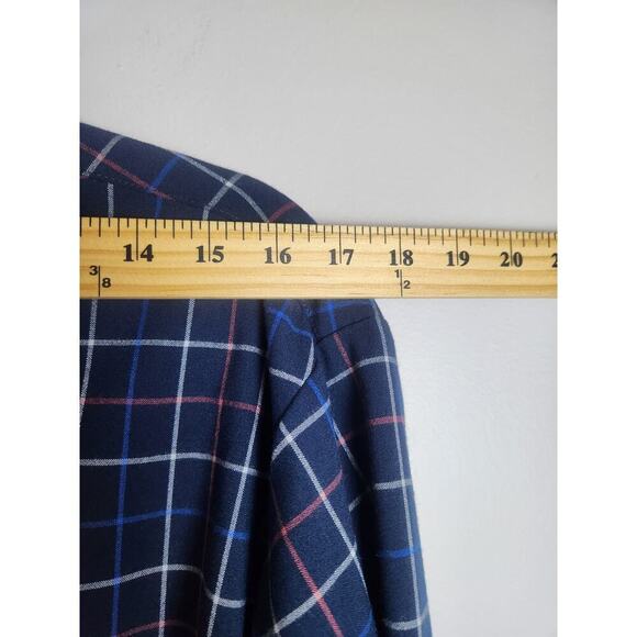 Mizzen + and Main Mens plaid button down shirt sz XL trim fit Careerwear casual - Picture 8 of 8